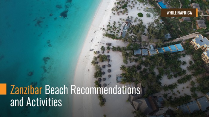 Zanzibar Beach Recommendations and Activities