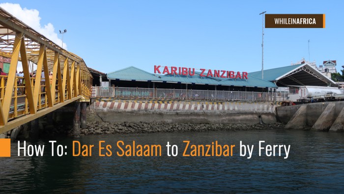 travel from dar es salaam to zanzibar